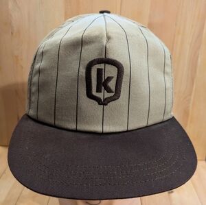 Brown and Tan Baseball Cap Youth